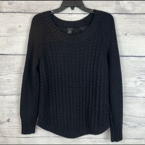 Calvin Klein Jeans Medium Open Knit Sweater Black